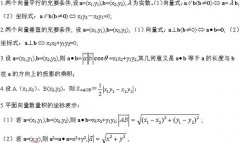 平面向量知識——2022四川成考高起點數(shù)學（文）